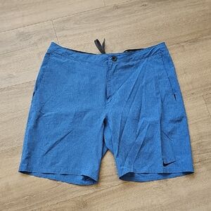 Nike Men's Blue Hybrid Shorts Size 36